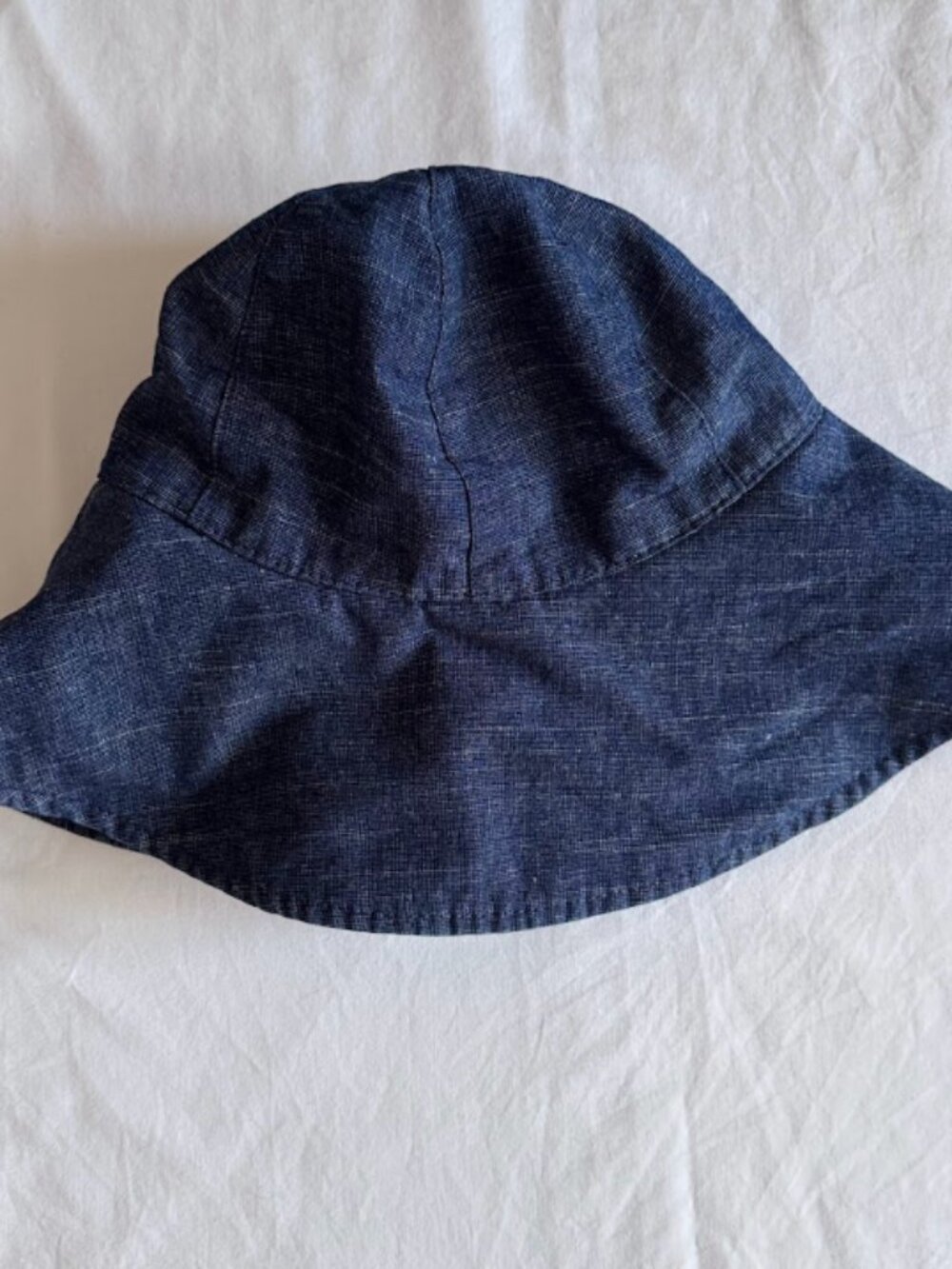 Seeberger Blue Denim Bucket Hat Chambray Y2K 90s